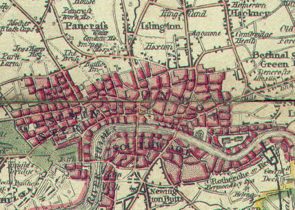 A Topographical Map of The Country Twenty Miles Round London